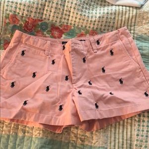Ralph Lauren pink and navy shorts